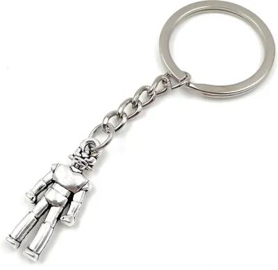 Produktbild von Onwomania Ritter mit Rüstung Krieger Schlüsselanhänger Metall Glücksbringer in Alu Geschenkbox, ideal zum Verschenken