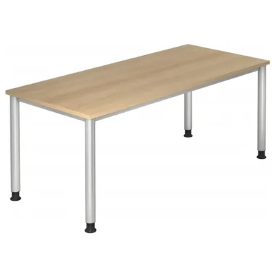 Produktbild von Hammerbacher Schreibtisch VHS19/E/S 180x80cm eiche