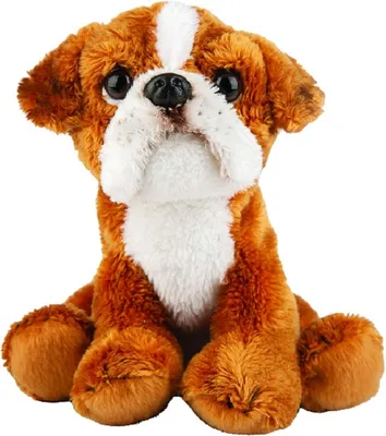 Image de Suki 12135 Chien boxer, peluche de 13 cm, collection Suki