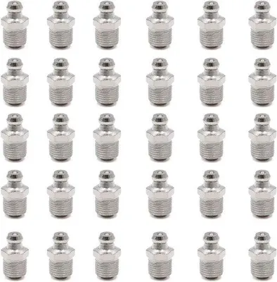 Produktbild von Set aus 30 gechromten rechten Gewinde 1/8 Zoll mit Dübeln