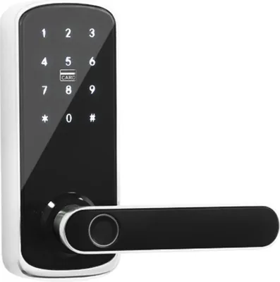 Produktbild von INF Tuya WiFi Smart Fingerprint Türschloss – Sicherer Zugang für Wohnungen Silber