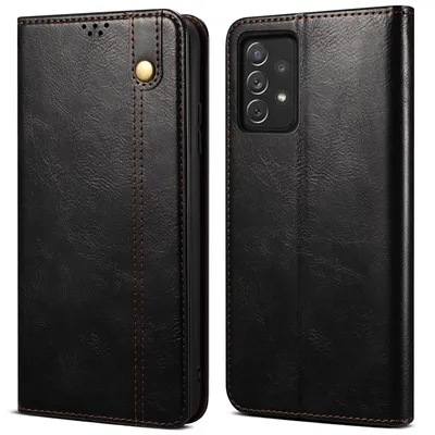 Immagine prodotto di Custodia per Samsung Galaxy A33 5G, custodia flip in pelle con funzione di stand nero