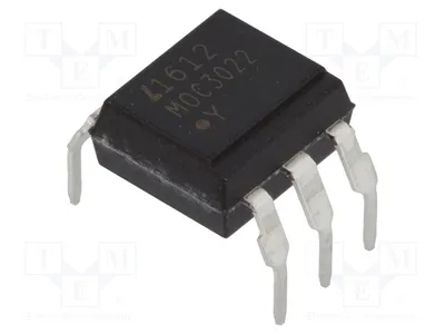 Produktbild von 2x Optotriac Kanäle: 1 MOC3022M Opto-Triacs ohne Nullschaltung UAusg: 400V DIP6 5kV