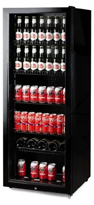 Zdjęcie produktu dla Lodówka do napojów - lodówka barowa o pojemności 237 litrów - DOMO DO91611BK