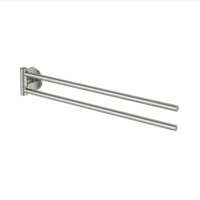 Produktbild von Lenz NOA Handtuchhalter Nickel- kleben oder bohren - 2 verstellbare Arme - 4605322