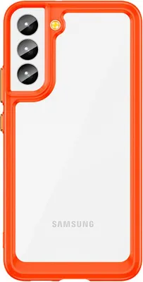 Zdjęcie produktu dla Etui Outer Space do Samsung Galaxy S22 + (S22 Plus) Twarde, z żelową ramką, czerwone