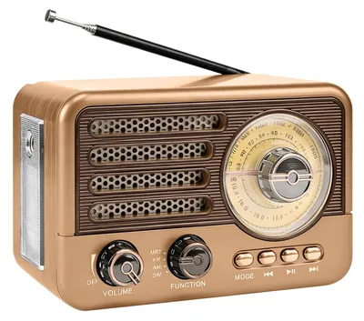 Obrázek produktu pro Přenosné retro rádio – AM/FM/SW s Bluetooth, podporou USB/TF/AUX