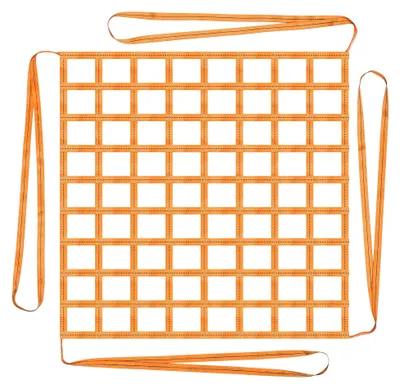 Produktbild von Hebenetz 1x1m Gurtbandnetz mit einer Tragfähigkeit von 300 kg und 10 cm Maschenweite