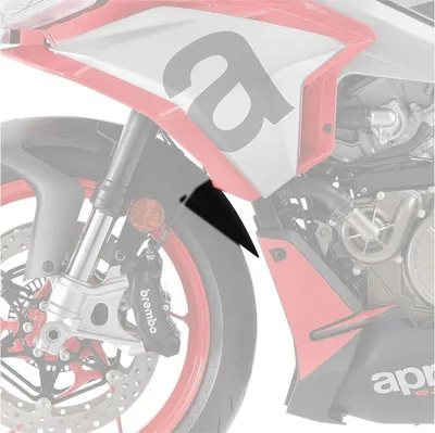 Zdjęcie produktu dla PUIG 21641N Przedłużenie przedniego błotnika  pasujące do APRILIA TUONO 660 Czarny
