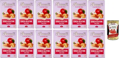 Produktbild von 12x Bauli Buonessere PLUMCAKE mit Apfel Glutenfrei, Laktosefrei, Geschmacksfrei 132gr + Italian gourmet polpa 400g