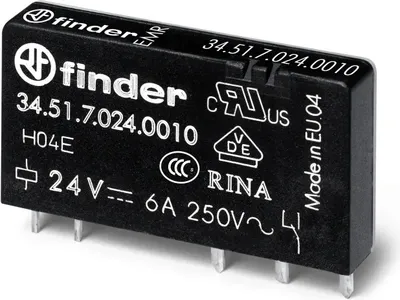 Produktbild von Finder SCHMALES STECKS-/PRINTRELAIS 345170120000