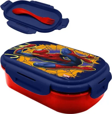 Produktbild von Kinder Euroswan Frühstücksbox + Besteck 21x14x6cm SP50071 85324