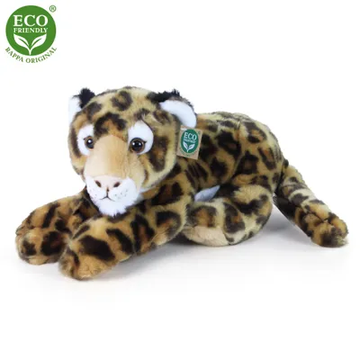 Produktbild von Plsch-Leopard liegend 40 cm UMWELTFREUNDLICH