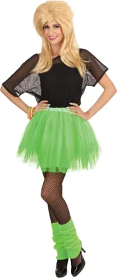 Productafbeelding van Bristol Novelty Tutu in 80's stijl, uni, voor volwassenen, model BN115 (one size), kleur: groen
