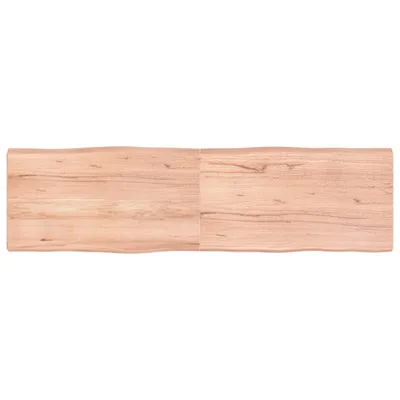 Produktbild von Tischplatte 180x50x(2-6) cm Massivholz Behandelt Baumkante