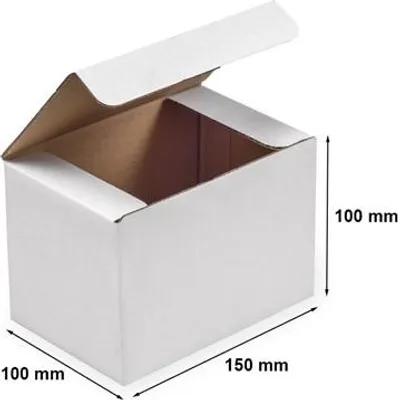 Obrázek produktu pro Vykrajovátko na karton Kartonová krabice Karton 150x100x100mm F215 Bílá A6