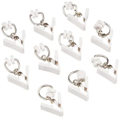 Productafbeelding van Gardinia T-rolring met klem, 20 stuks, wit