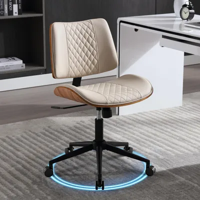 Imagen del producto de Silla de oficina de PU, ajustable y giratoria