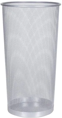 Zdjęcie produktu dla Stojak na parasole, metalowy, wysokość 50 cm, srebrny, okrągły, średnica 22,6 cm, opakowanie zawiera 6 sztuk