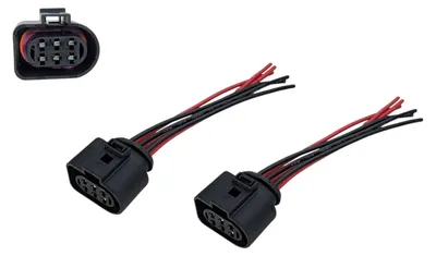 Obrázek produktu pro Adaptér, kabel s lankovým vodičem, 6-pólový, pro vozidla VW, Audi, Seat, Škoda, 2 kusy, pro opravy
