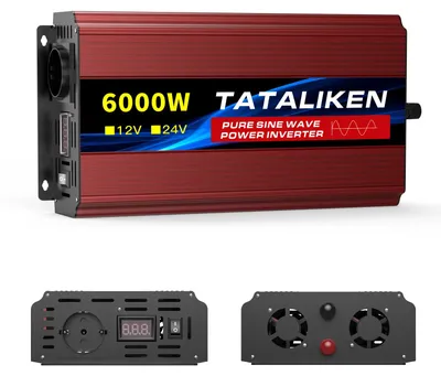 Produktbild von Wechselrichter, Effiziente Energieumwandlung, Lautloser Kühlventilator, 12V6000W 220V50HZEU