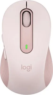 Zdjęcie produktu dla Logitech Signature M650 L, Po prawej stronie, Optyczny, Bluetooth, 4000 DPI, Różowy