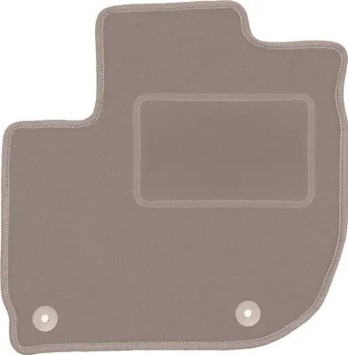 Produktbild von Fahrerfußmatte Velours beige passend für Honda Jazz IV (2015-, Schrägheck) – mit Befestigungen – passgenau