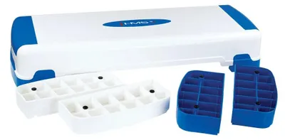 Image de As005 Blanc/Bleu Aerobic Stepper Hms