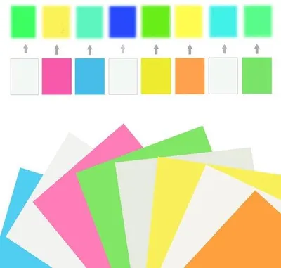 Produktbild von Flexfolie für Textilien, 8 Stück, Neon, Intense Farben, Strijkfolie
