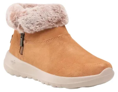 Obrázok produktu pre Zimné topánky Skechers On-the-GO Joy Savvy 144003-CSNT, dámske, farba hnedá (chestnut), materiál: zamatová koža, veľkosť 37,5 EU