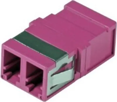 Produktbild von Multimode Keystone Kupplung LC-LC duplex lila