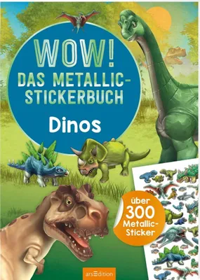 Productafbeelding van Das Metallic-Stickerbuch - Dinos