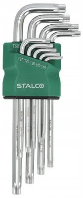 Obrázok produktu pre Sada nástrojov Stalco Torx s otvorom, 9-dielna