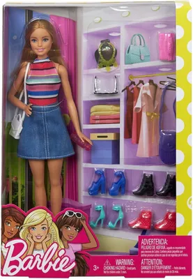 Produktbild von Barbie Fashionistas Puppe mit Accessoires, Puppen-Kleidung, Puppen-Zubehör, Modepuppe, Weiblich, 3 Jahr(e), Mädchen, 298 mm, 150 g