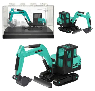 Immagine prodotto di Huina Green 1:80 Modello di escavatore da collezione in metallo
