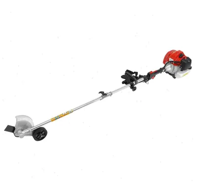 Produktbild von Benzin Rasentrimmer - 43 cc 2-Takt Freischneider - Kabellos - Verstellbarer Griff - Länge 1,75 m - Robustes PP und Aluminiumlegierung - Rasenkantenschneider - Einfache Montage lange Lebensdauer - Rot