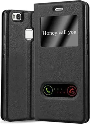 Produktbild von Cadorabo Schutzhülle für Huawei P9 LITE 2016 / G9 LITE Hülle in Schwarz Handyhülle Book Case Cover Etui