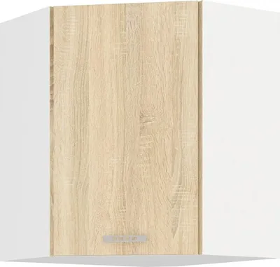 Obrázok produktu pre Horná rohová skrinka SABRYA - 58x58 cm, dub sonoma / biela