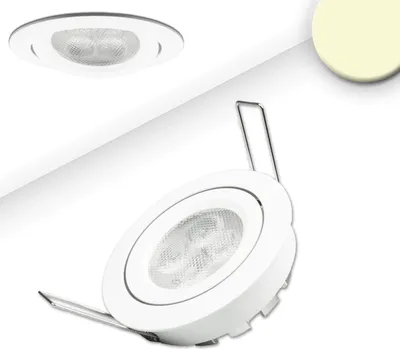 Produktbild von ISOLED LED Einbaustrahler, weiß, 8W, 72°, rund, warmweiß, dimmbar