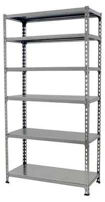 Image de Etagère Légère Sans Vis Simonclick Megaplus 6/400 2500 Gris/gris Gris 2500x1200x400 - Simonrack