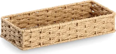 Produktbild von Schreibtischorganizer aus Papiergeflecht, 24 x 11 x 4,5 cm