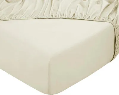 Productafbeelding van Fitted sheet 140x200 cm - 100% natuurlijk katoen - zacht & ademend - perfect voor een goede nachtrust