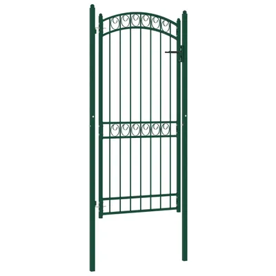 Immagine prodotto di Cancello per recinzione con piano ad arco in acciaio 100x200 cm Verde