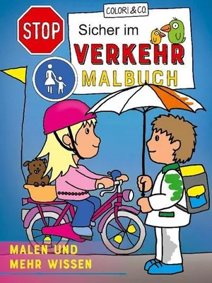 Image de Malbuch Sicher im Verkehr: Verkehrszeichen lernen zur Vorbereitung auf Kindergarten & Schule