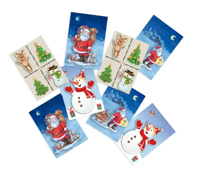 Produktbild von Geschenkanhänger Weihnachten - 8 Anhänger im Beutel