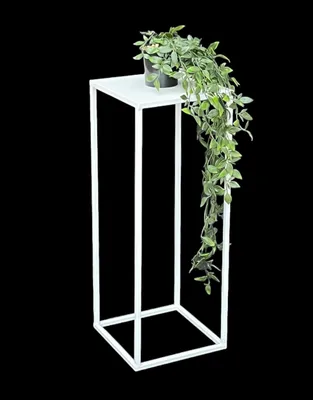 DanDiBo Sgabello per fiori in metallo, verde, rotondo, 50 cm, 96008 S, colonna di fiori, antico, supporto per piante, stile vintage