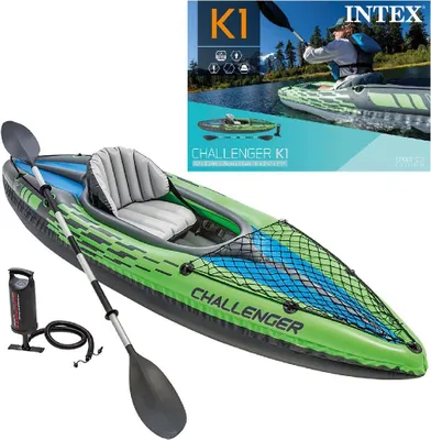Immagine prodotto di Set Intex kayak Challenger K1, fino a 100 kg - verde, 68305NP