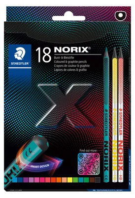 Image de STAEDTLER® 186 C18P NORIX, lot de crayons de couleur      100 % PEFC