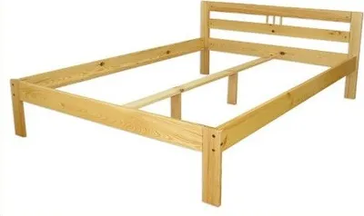Produktbild von Bettgestell Kiefer natur 140x200 Doppelbett Futonbett Massivholzbett Zubehör wählbar V-60.64-14ohne Zubehör