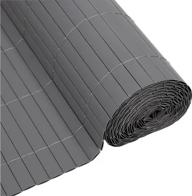 Produktbild von PVC Sichtschutzmatte Doppelwandig, 1 x 3 m, 1600 g/m², 4/5 Abdunklung, Anti-UV, Hellgrau